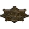 Ekena Millwork Antilles Ceiling Medallion (Fits Canopies up to 6"), Hand-Painted Brass, 38 1/4"OD x 1 1/2"P CM38ANBRS - alternate 4